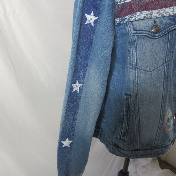 Marvel Disney Denim Trucker Jacket Doctor Strange America Chavez Size XL - Picture 9 of 16